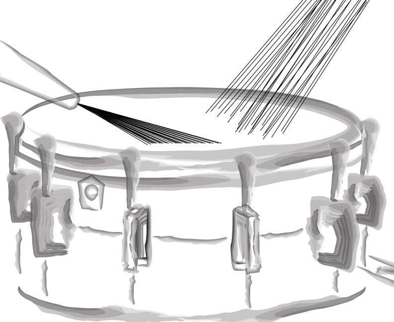 snare drum drawing