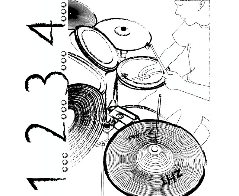 drumset drawing