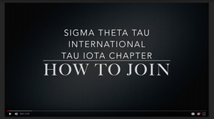 How to join video for Tau Iota Chapter of STTI Nursing Society