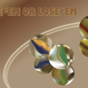 photo-realistic drawing marbles on glass Illustrator gradient mesh