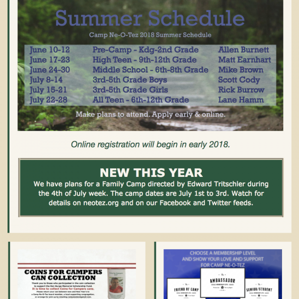 Ne-O-Tez News email newsletter sample